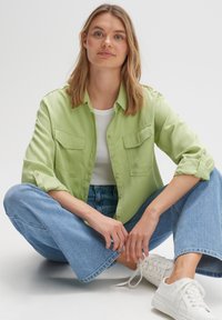 OPUS FAPPEL - Button-down blouse - avocado
