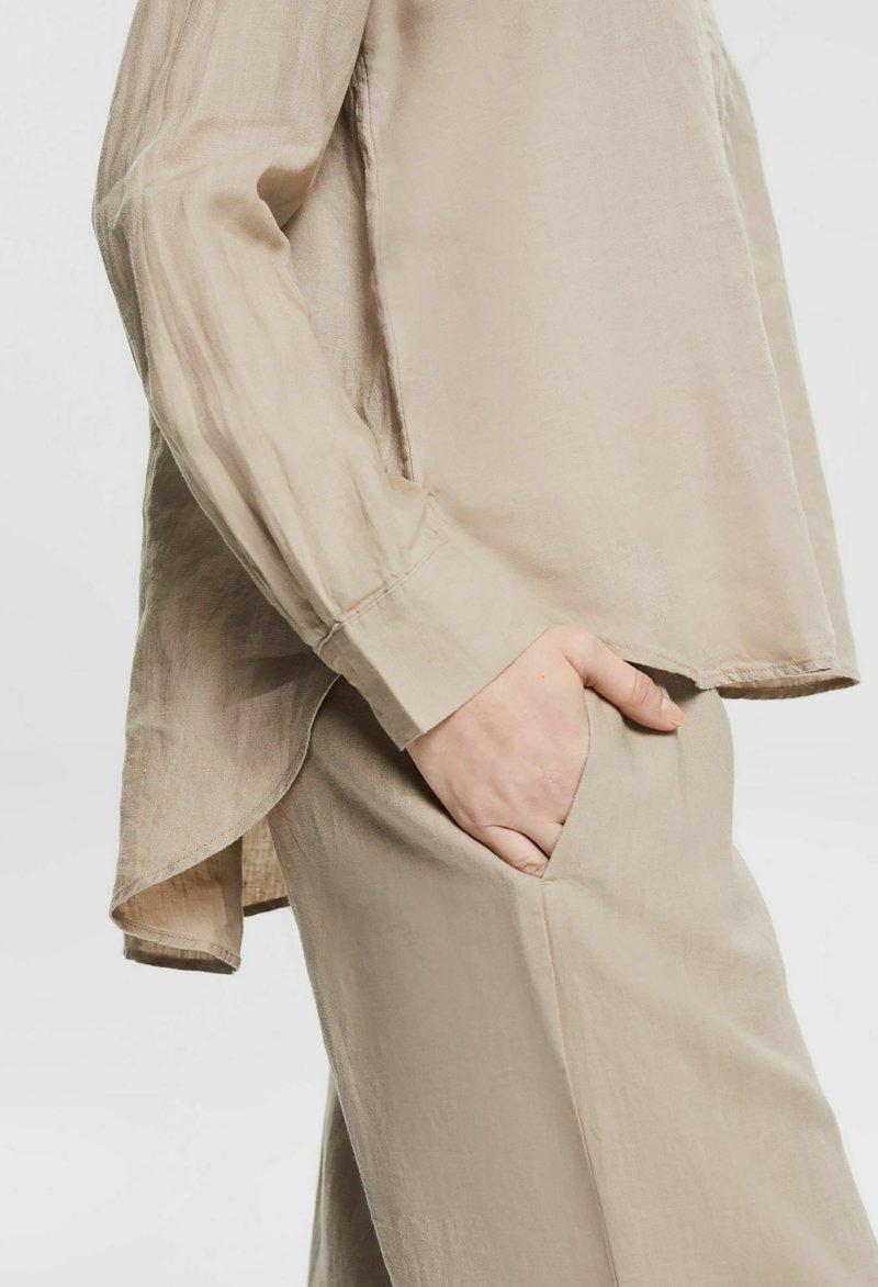 Damen Hemdblusen | Esprit Collection BLOUSE Tunika light taupe/taupe - SD93625 Damen Hemdblusen | Esprit Collection BLOUSE Tunika light taupe/taupe - SD93625