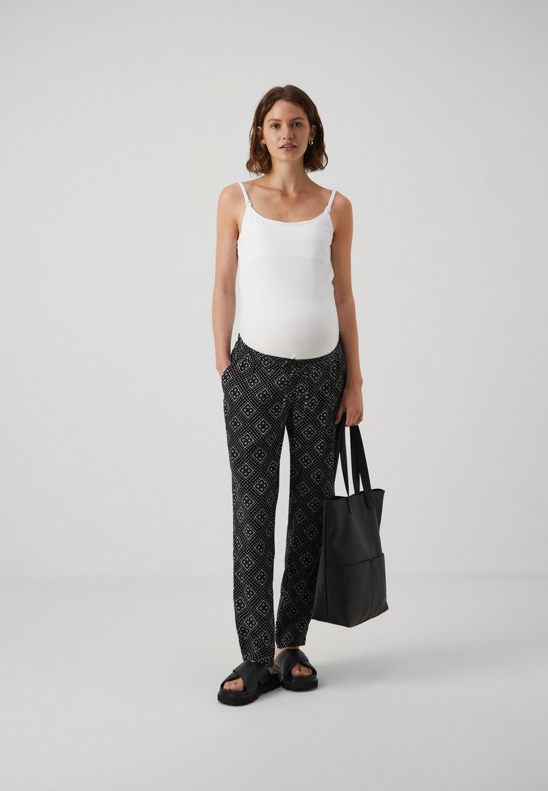 Anna Field MAMA - NURSING 2 PACK  - Topp - black/white, Suurenda