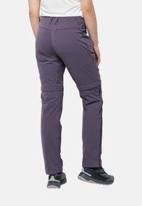 Jack Wolfskin GLASTAL  AWAY - Pantaloni - dark grape