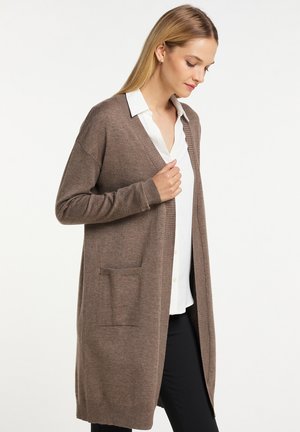 DREIMASTER BARADELLO - Cardigan - dunkeltaupe