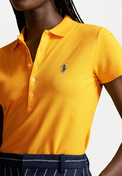 Polo Ralph Lauren JULIE SLIM SHORT SLEEVE - Polo shirt - yellowfin