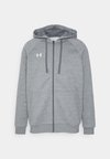 RIVAL FLEECE - Zip-up sweatshirt - castlerock light heather/white