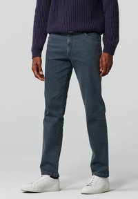 Meyer DUBLIN PERFORMANCE DENIM SUPER-STRECH - Chino - grau