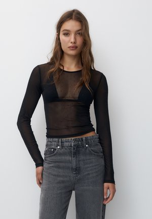 Koton Crop Top Donna A Maniche Corte – Maglietta Nera Con Dettaglio Metallico, Vestibilità Regular, 96% Poliestere 4% Elastan, Taglia M