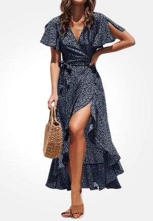 Cupshe Maxi-jurk - dark blue white