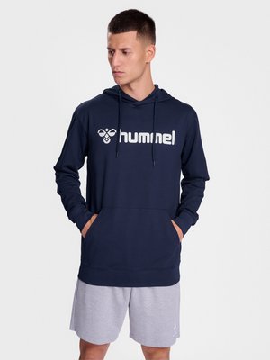 Hummel LOGO - Hættetrøje - marine