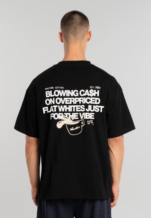 OVERPRICED FLAT - T-shirts med print - black