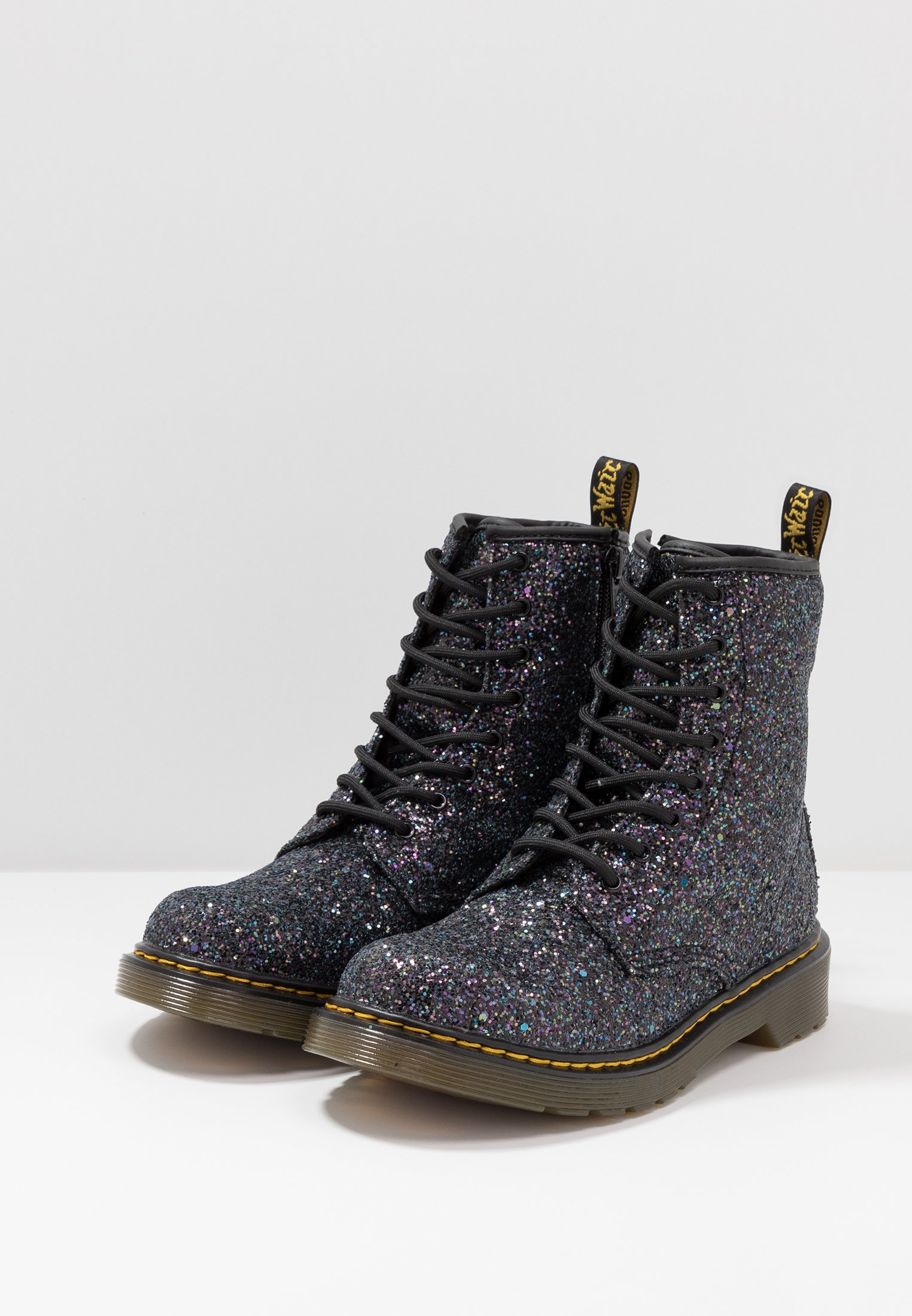 doc martens glitter black