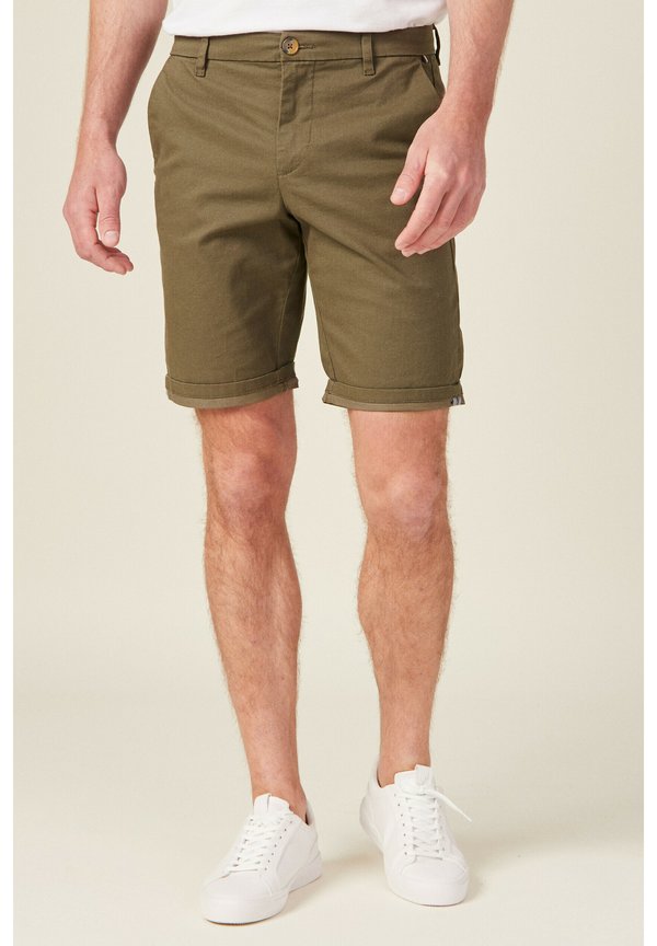 UMWELTFREUNDLICHE BERMUDA - Shorts - taupe