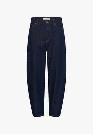 InWear, KARFINAIW L BARREL PANT - Wide Leg - dark blue denim