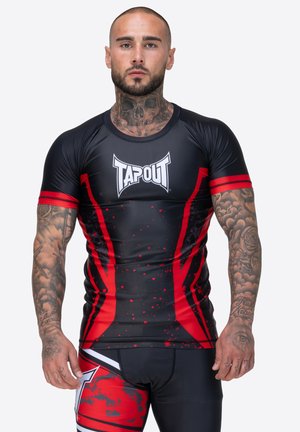 Printtipaita - black/red/white