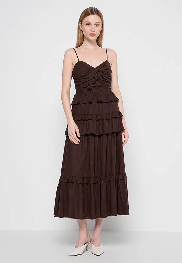 Diane von Furstenberg Maxi-jurk bruin