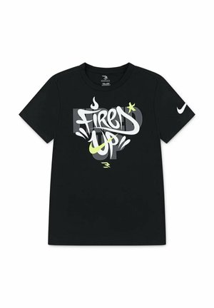 T-shirt con stampa - black
