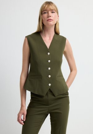 WAISTCOAT - BEIGE - Liivi - khaki