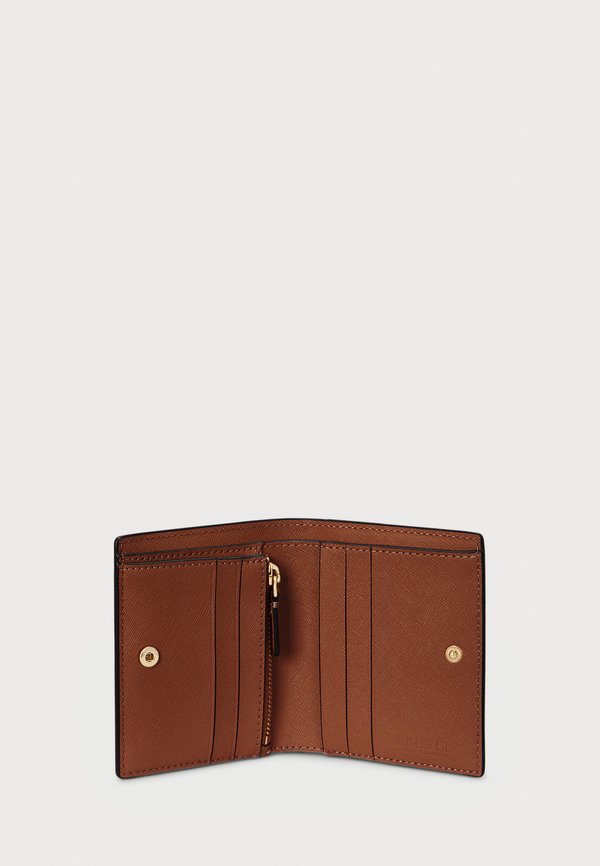 CROSSHATCH LEATHER COMPACT WALLET - Wallet - lauren tan2