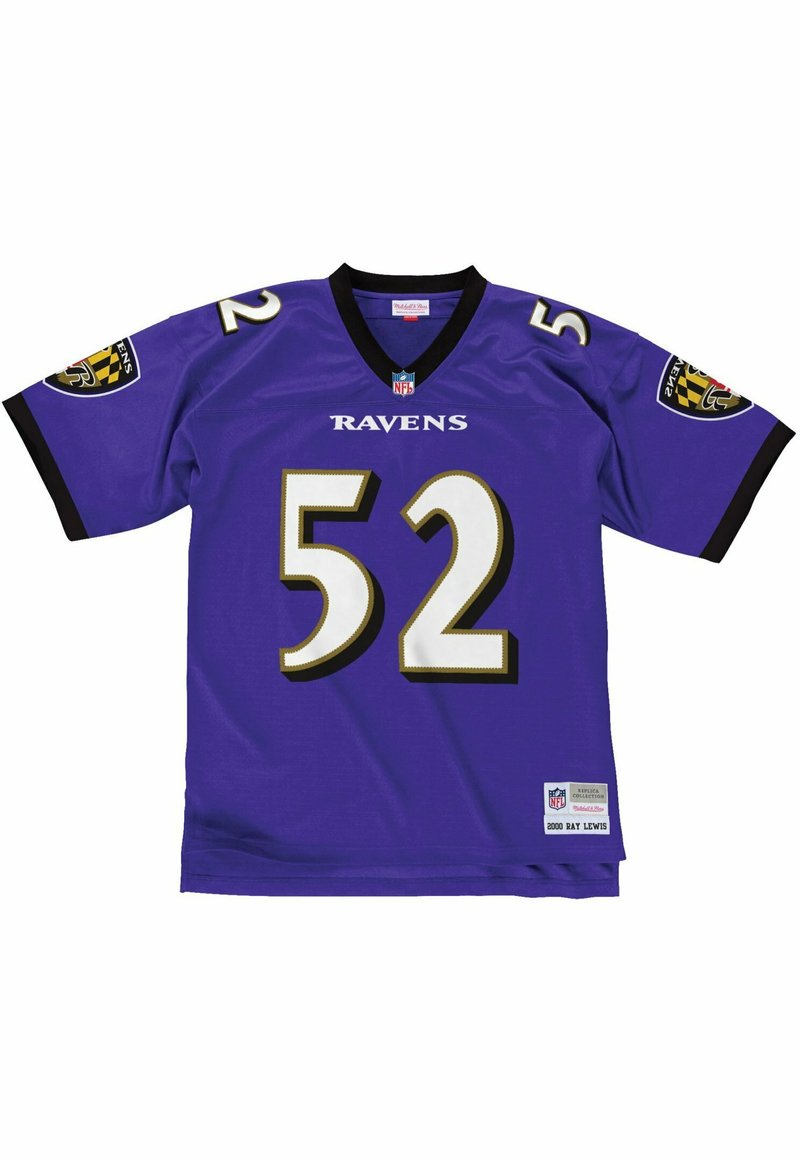 Mitchell & Ness BALTIMORE RAVENS RAY LEWIS - T-Shirt print - purple