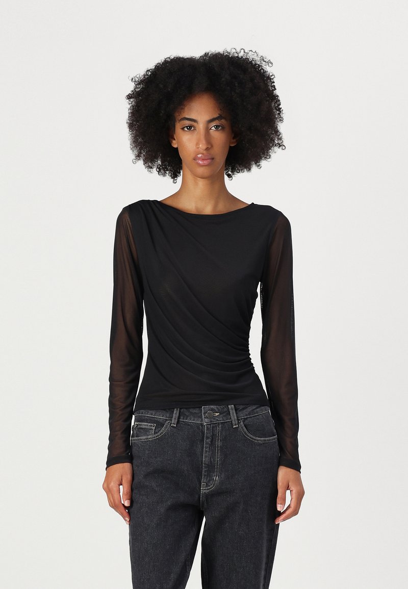 MSCH Copenhagen AMADINE ILLENORA - Langærmet T-shirt - black