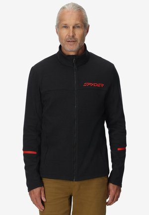 SPEED  - Felpa con zip - black