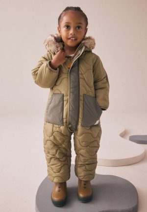 Next REGULAR FIT - SHOWER RESISTANT - Zimná kombinéza - khaki green