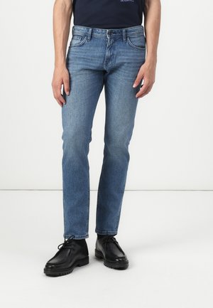TOM TAILOR DENIM TTPIERS - Traperice ravnih nogavica - used mid stone blue denim