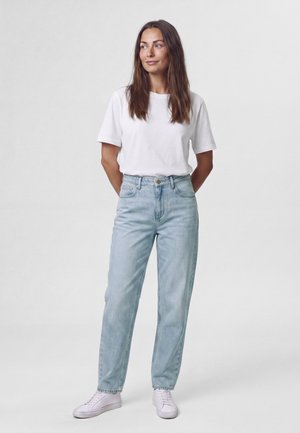 TWO SOON, JEANS STRAIGHT FIT HIGH WAISTED - Vaqueros rectos - light blue denim