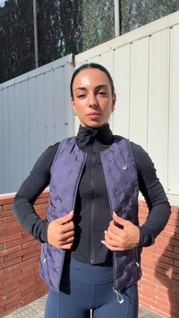 ASICS NAGINO RUN PADDED GILET - Vest - indigo fog