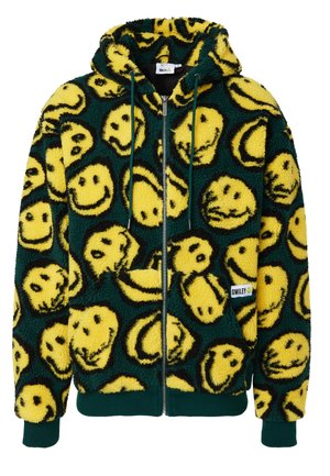 SIGNATURE SMILEY FULL ZIP UNISEX - Jakna od umjetne kože - green/yellow/black