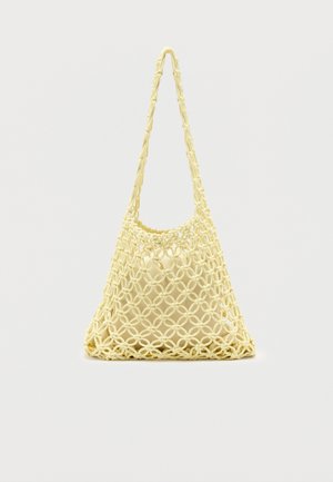 Pieces, PCGANNA CROCHET SHOPPER - Τσάντα χειρός - french vanilla