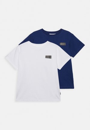 RASMUS 2 PACK - T-shirt basic - naval white