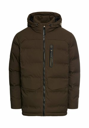 FUNCTIONAL WITH ADJUSTABLE HEM AND HOOD - Winterjas - dark brown