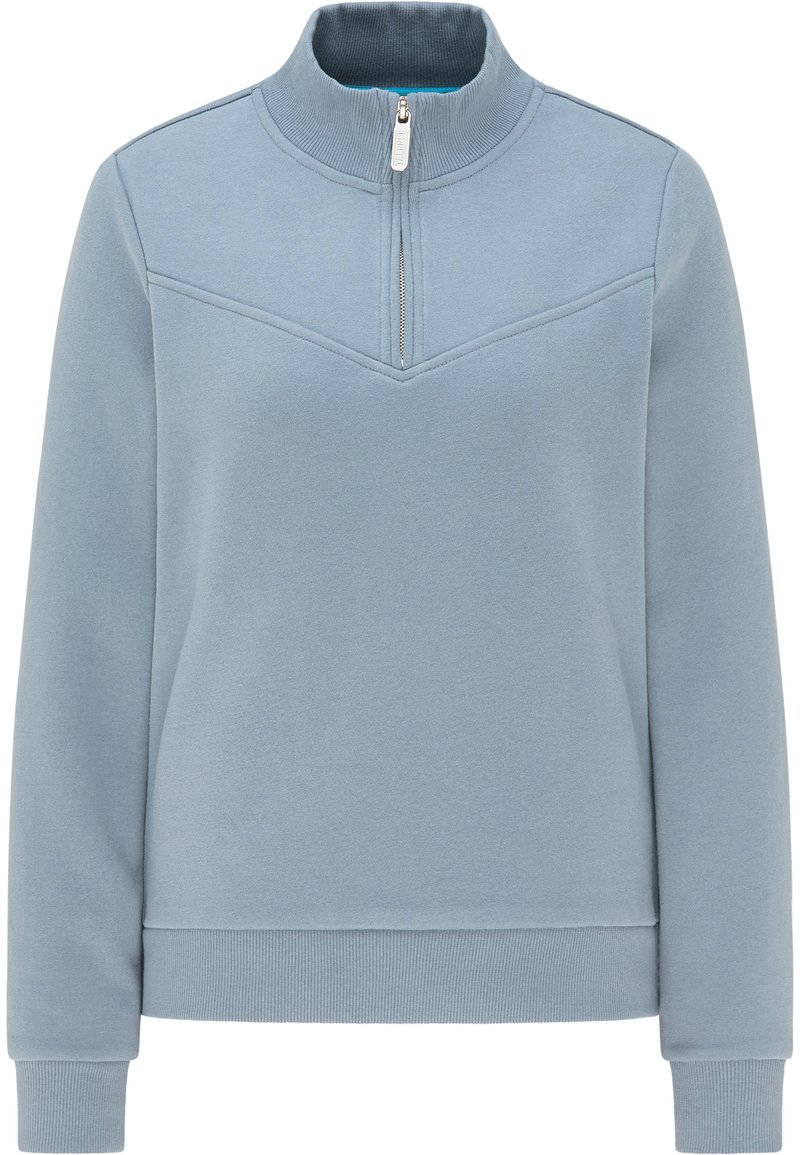Talence Sweater met rits blauwgrijs