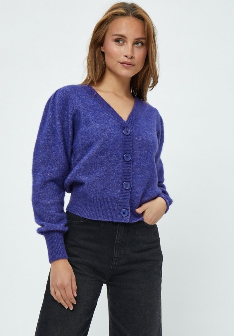 Minus MIDITTA KNIT CARDIGAN - Kardigan - royal blue melange