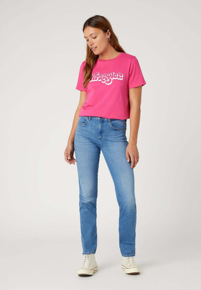 Wrangler Slim fit jeans blauw Wrangler Slim fit jeans blauw