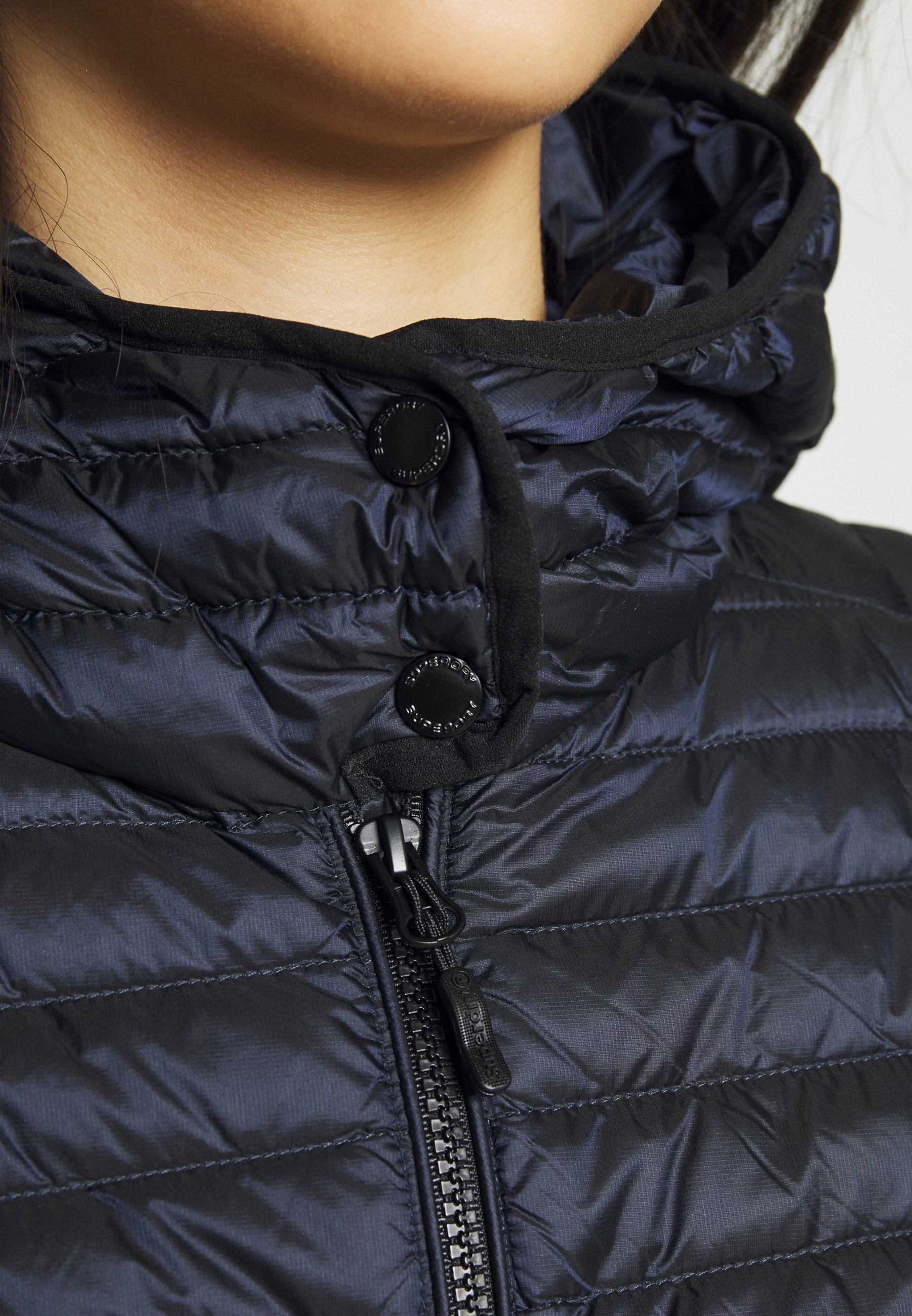 superdry core down jacket navy