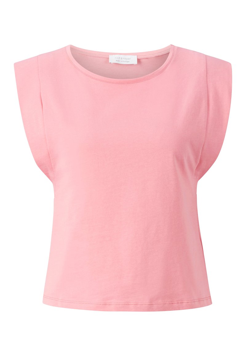 Damen T-Shirts | Rich & Royal NACHHALTIGES MIT FLÜGELÄRMELN T-Shirt basic strawberry/rosa - LI24936 Damen T-Shirts | Rich & Royal NACHHALTIGES MIT FLÜGELÄRMELN T-Shirt basic strawberry/rosa - LI24936