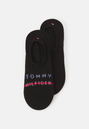 Tommy Hilfiger MEN FOOTIE 2 PACK - Chaussettes pour sneakers - black