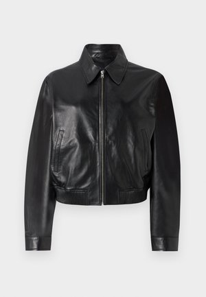 CLOSED Veste en cuir - black
