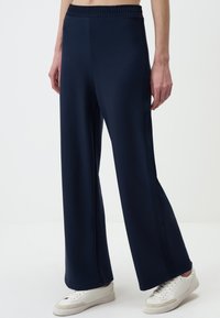 RELAXED FIT HIGH WAIST  - Pantalon de survêtement - dark blue