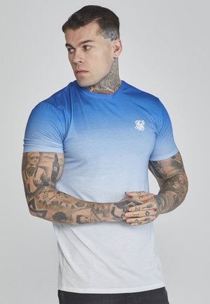 SIKSILK FADE - Print T-shirt - blue white