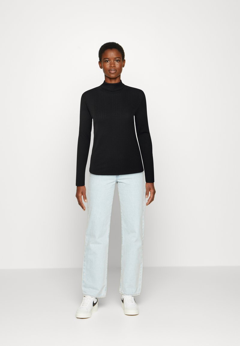 Damen Strickjacken | Calvin Klein SKINNY TURTLE NECK Strickpullover black/schwarz - FW11450 Damen Strickjacken | Calvin Klein SKINNY TURTLE NECK Strickpullover black/schwarz - FW11450