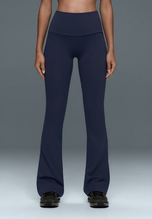 OYSHO, HIGH RISE COMFORTLUX FLARE - Leggings - royal blue