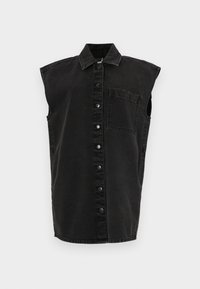 NMSELVI DRESS  - Džinsinė suknelė - black denim