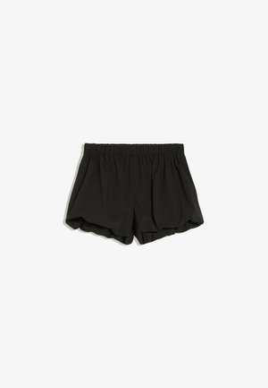 Bershka, PRINTED MINI BALLOON SKIRT - Shorts - black