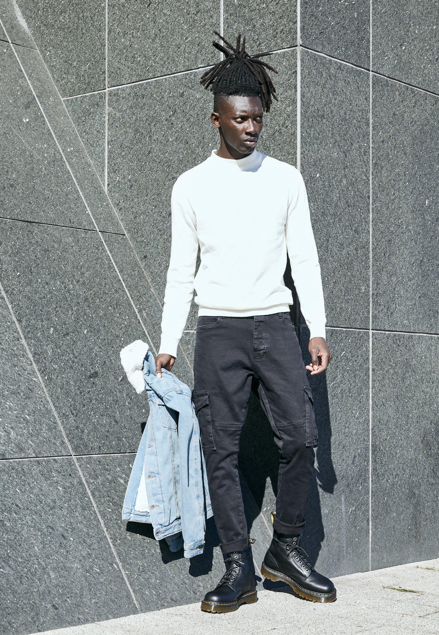 Brave Soul LARSONBORG - Training jacket - light blue denim/cream/light-blue  denim - Zalando.ie