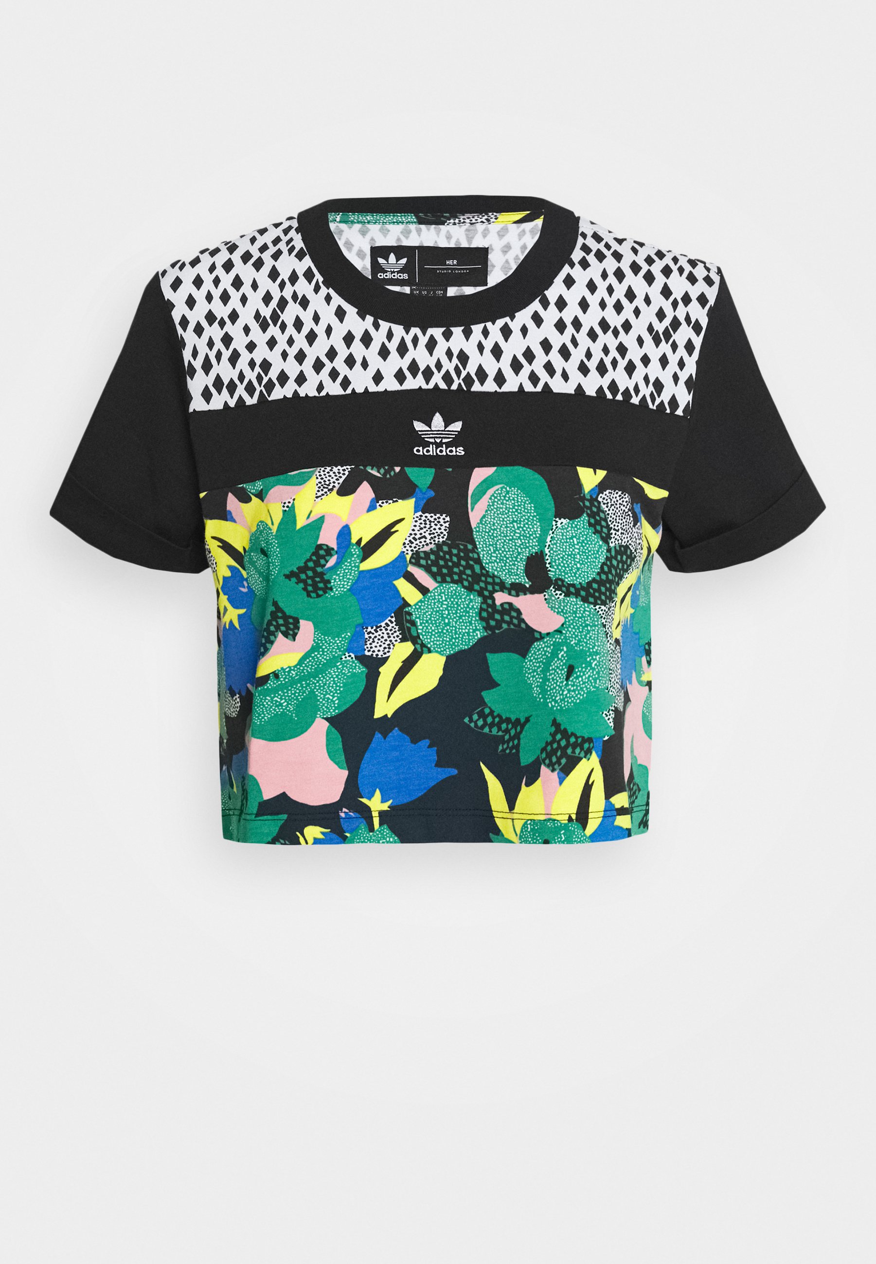 adidas Originals CROPPED TEE T shirts med print multi adidas Originals CROP - T-shirts med print - multicolor