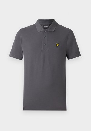 Hallhallane polo särk, mis on valmistatud puuvillast, kolme nupuga, lühikeste varrukatega ja vasakul rinna kohal kollase kotkaga logo.