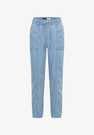 Cecil, MID-WAIST SLIM-LEG PANTS IN A WASHED LOOK - Jeans fuselé - light blue wash