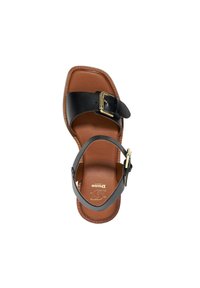 Dune London JUPITER - Sandalen met plateauzool - black