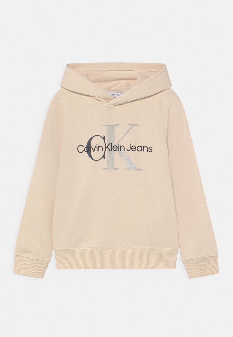 Calvin Klein Jeans MIXED MONOGRAM HOODIE Sweatshirt muslin/beige